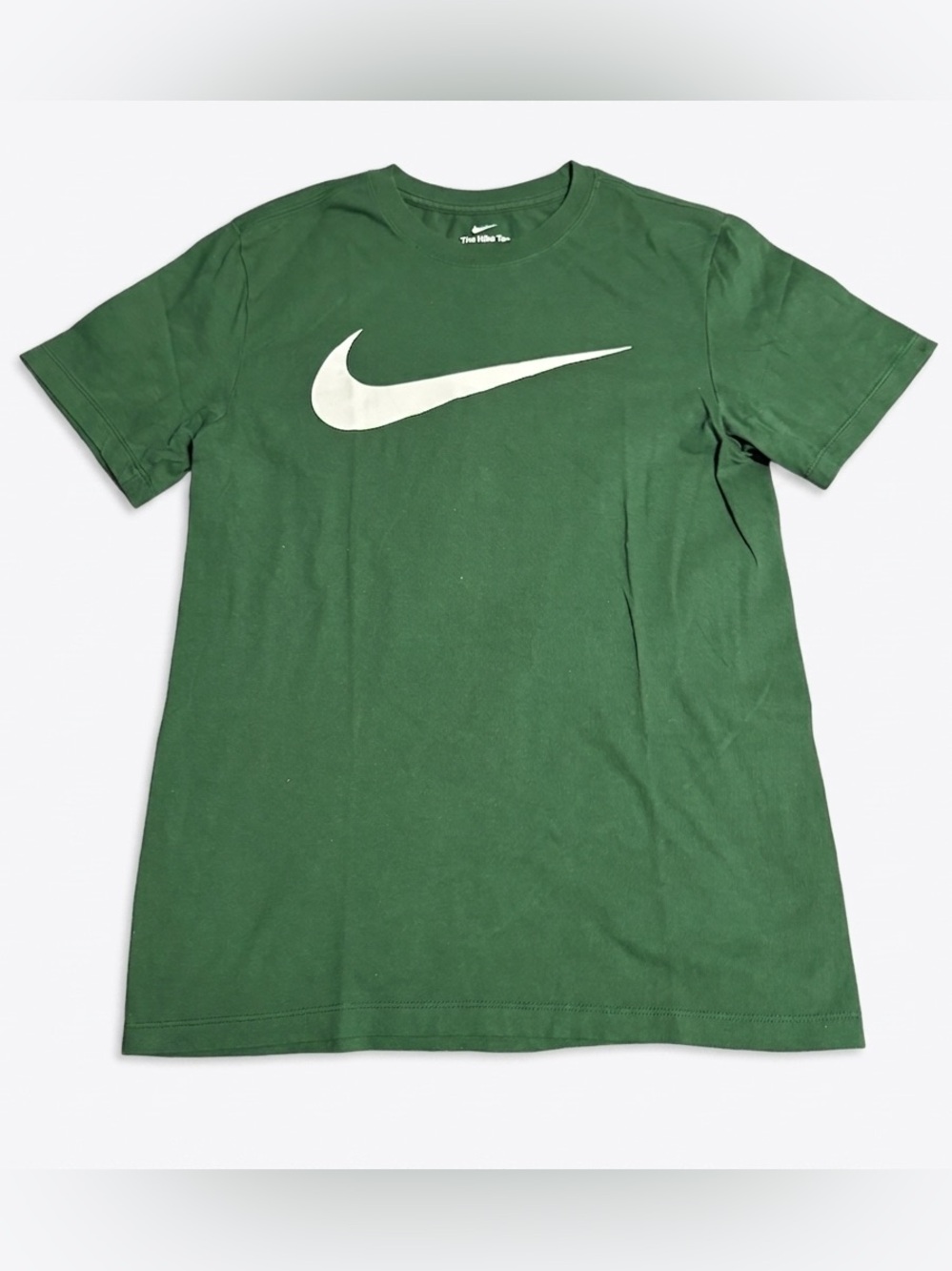 Nike Short Sleeve T‑Shirt Green with White Swoosh
